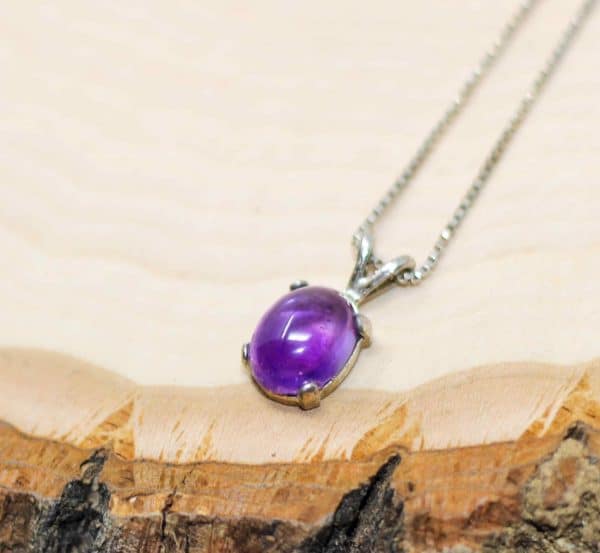Dainty Amethyst Necklace | February Birthstone Necklace