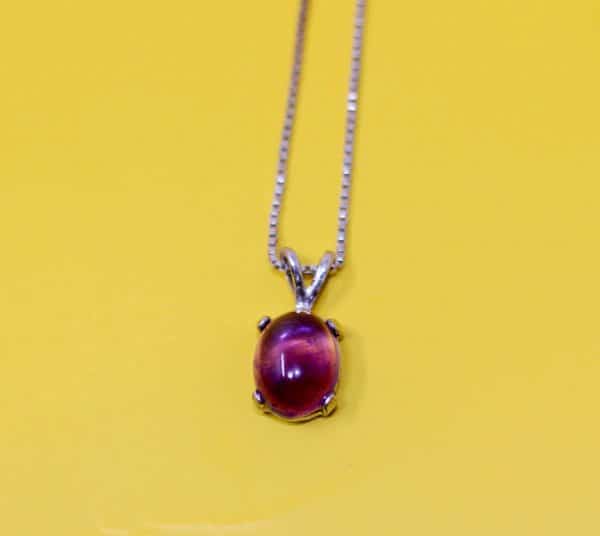 Dainty Amethyst Necklace | February Birthstone Necklace - Image 5