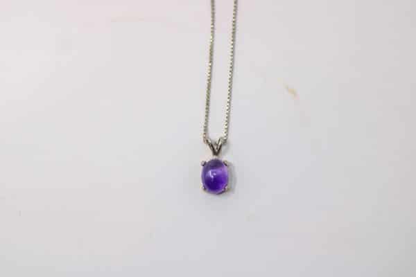 Dainty Amethyst Necklace | February Birthstone Necklace - Image 3