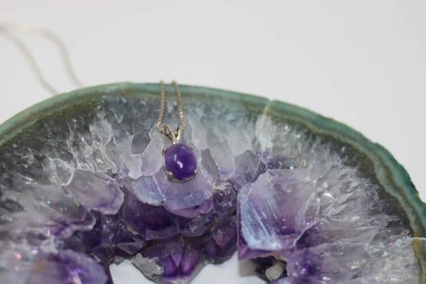 Dainty Amethyst Necklace | February Birthstone Necklace - Image 2