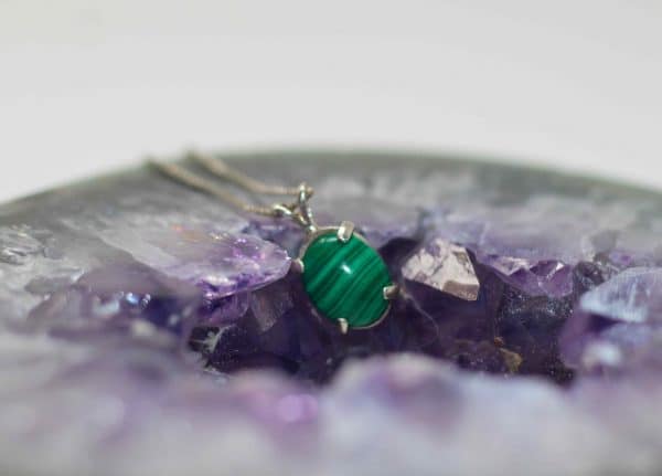 Handmade Malachite Necklace - Image 6