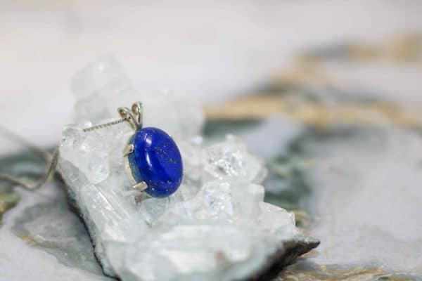 Handmade 925 Silver Lapis Lazuli Necklace - Image 5