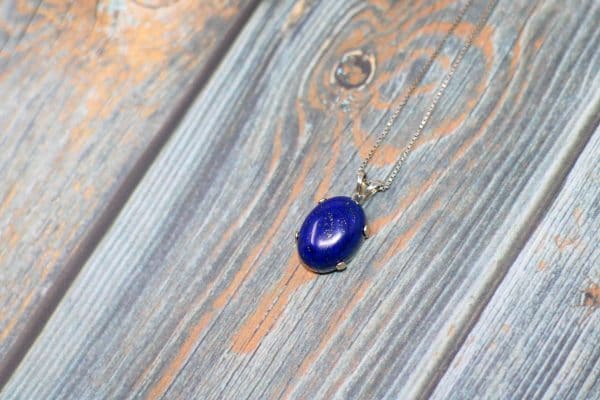 Handmade 925 Silver Lapis Lazuli Necklace - Image 3