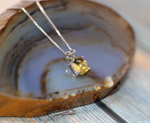 Natural Citrine Necklace | Citrine Healing Crystal Necklace - Image 4
