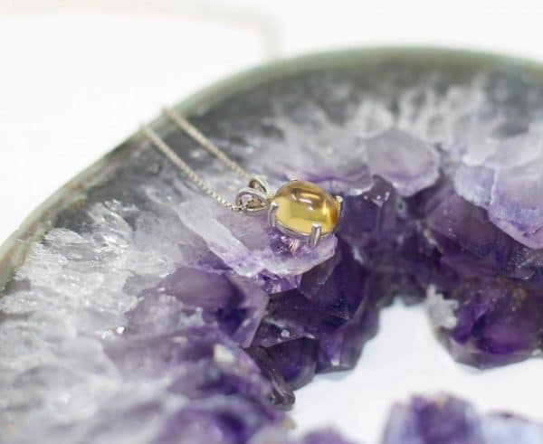 Natural Citrine Necklace | Citrine Healing Crystal Necklace - Image 3