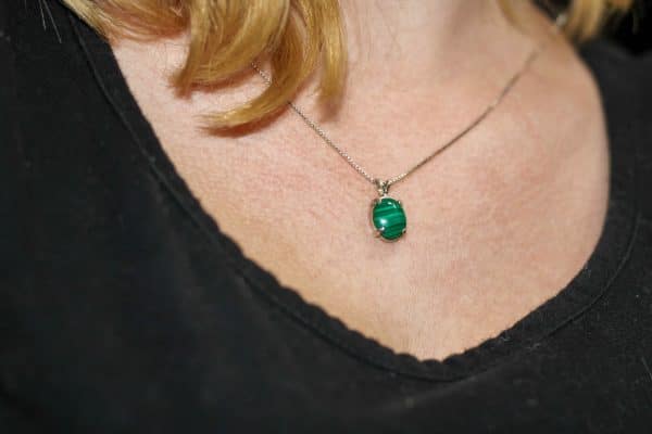 Handmade Malachite Necklace - Image 2