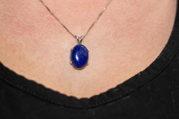 Handmade 925 Silver Lapis Lazuli Necklace - Image 2