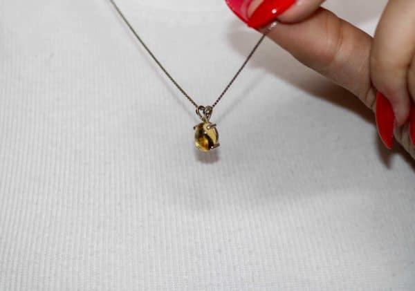 Natural Citrine Necklace | Citrine Healing Crystal Necklace - Image 2