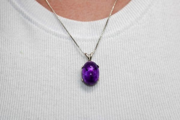 Crystal Amethyst Necklace | Element of Zen February Birthstone Necklaces - Image 10