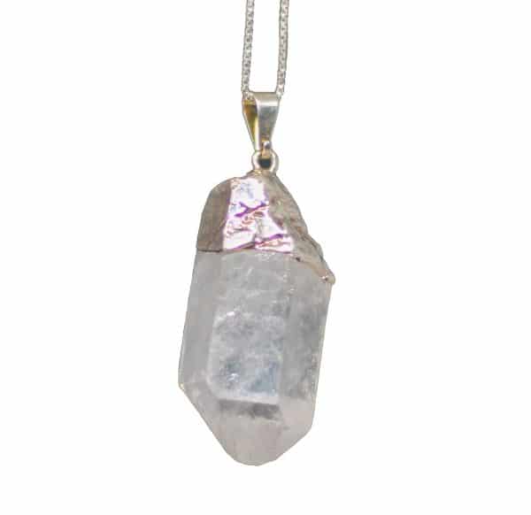 Raw Quartz Crystal Necklace