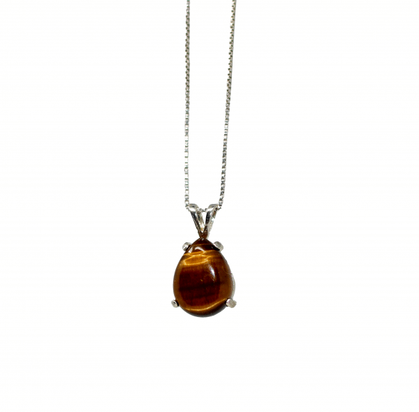 Teardrop Tiger Eye Necklace - Image 8