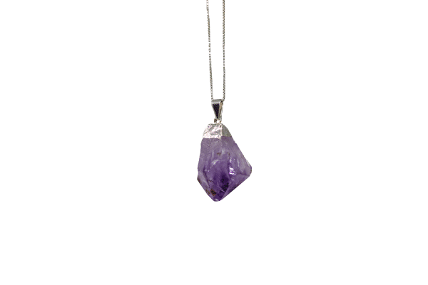 Raw Amethyst Crystal Necklace - Image 6