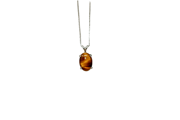 925 Silver Tiger Eye Necklace - Image 7