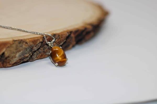925 Silver Tiger Eye Necklace - Image 5