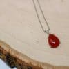 Carnelian Necklace | 925 Silver Carnelian Birthstone Pendant - Image 5