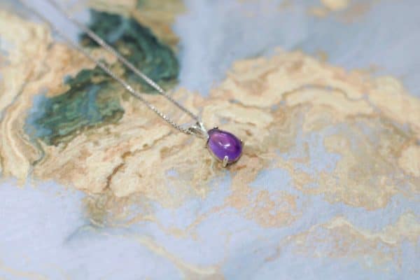 Dainty Amethyst Necklace | February Birthstone Necklaces - Image 3