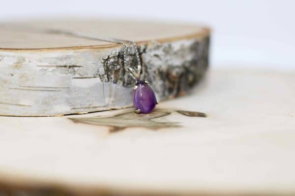 Dainty Amethyst Necklace | February Birthstone Necklaces - Image 2