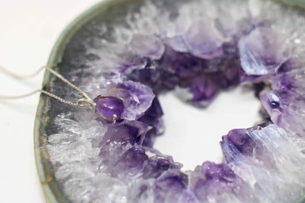 Dainty Amethyst Necklace | February Birthstone Necklaces - Image 5