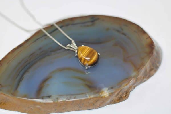 Teardrop Tiger Eye Necklace - Image 6
