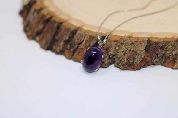 Crystal Amethyst Necklace | Element of Zen February Birthstone Necklaces - Image 6