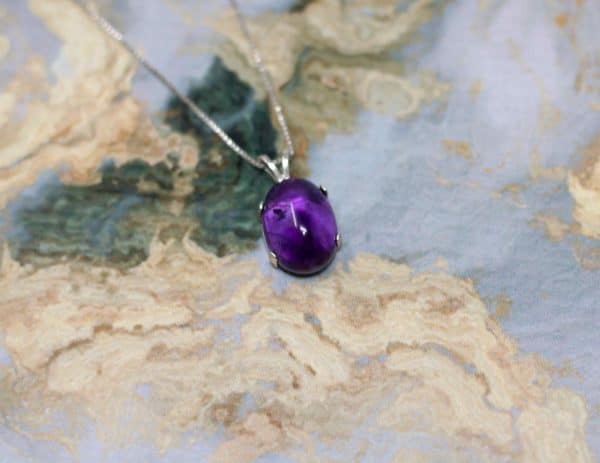 Crystal Amethyst Necklace | Element of Zen February Birthstone Necklaces - Image 4