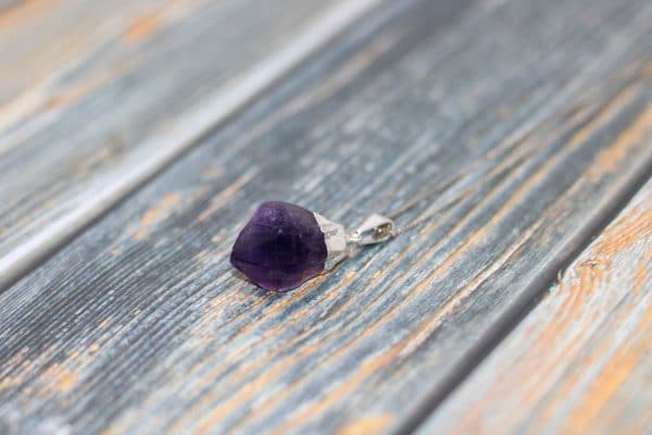 Raw Amethyst Crystal Necklace - Image 8
