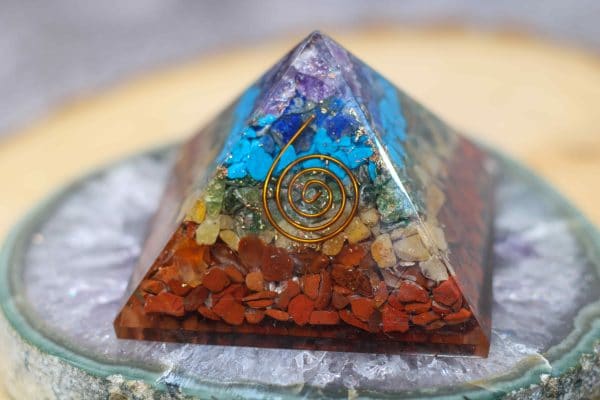 Element of Zen Orgone Pyramid | Orgonite Crystal Meditation Pyramid - Image 4