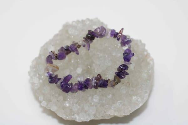 Stretchy Beaded Amethyst Bracelet - Image 5