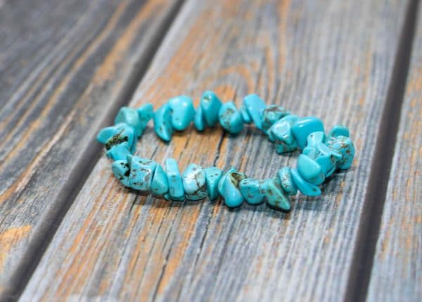 Turquoise Stretch Bracelet | Handmade Turquoise Crystal Bracelet