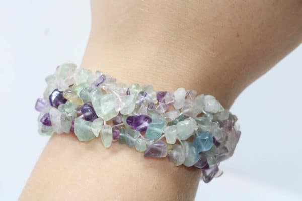 Handmade Fluorite Crystal Stone Bracelet - Image 7