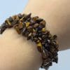 Tiger Eye Bracelet | Handmade Tigers Eye Cuff Bracelet | Gemstone Stretch Bead Bracelets - Image 5