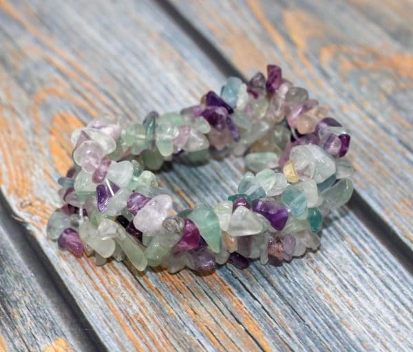 Handmade Fluorite Crystal Stone Bracelet - Image 4