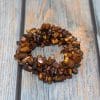 Tiger Eye Bracelet | Handmade Tigers Eye Cuff Bracelet | Gemstone Stretch Bead Bracelets