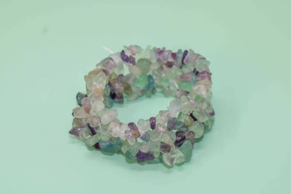 Handmade Fluorite Crystal Stone Bracelet - Image 3