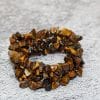 Tiger Eye Bracelet | Handmade Tigers Eye Cuff Bracelet | Gemstone Stretch Bead Bracelets - Image 2