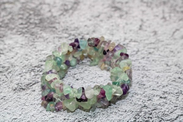 Handmade Fluorite Crystal Stone Bracelet - Image 2
