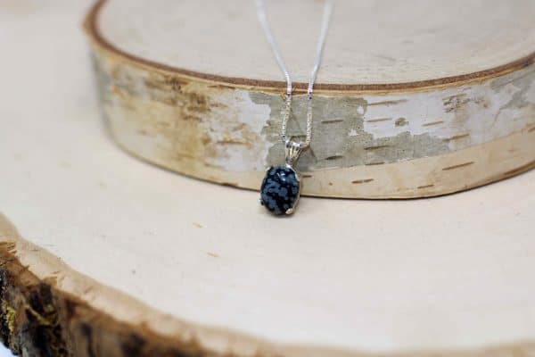 Snowflake Obsidian Necklace - Image 4