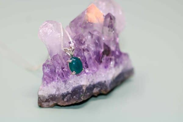 Green Onyx Necklace | 925 Silver Necklace - Image 2