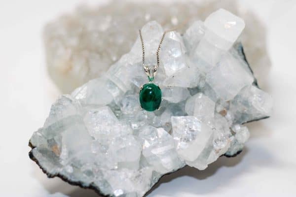 Dainty Green Malachite Necklace - Image 5