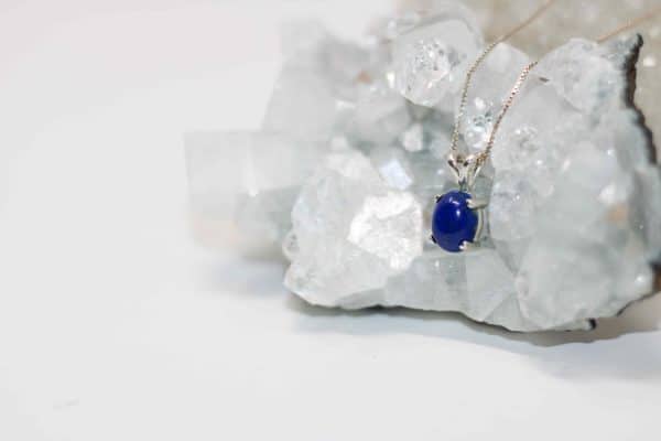 Lapis Lazuli Necklace | 925 Silver Lapis Pendant - Image 6