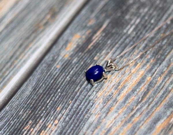 Lapis Lazuli Necklace | 925 Silver Lapis Pendant - Image 5