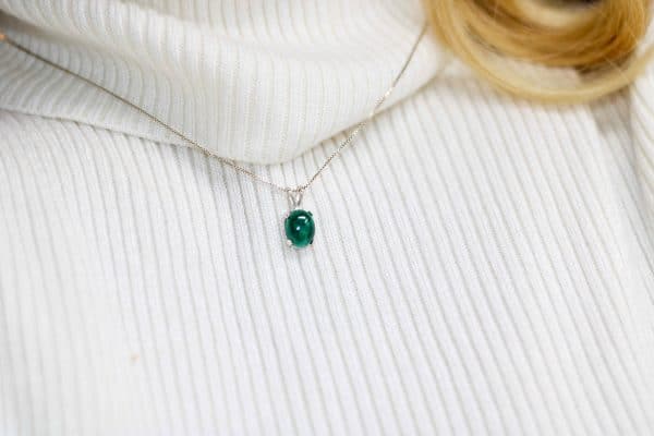 Dainty Green Malachite Necklace - Image 3