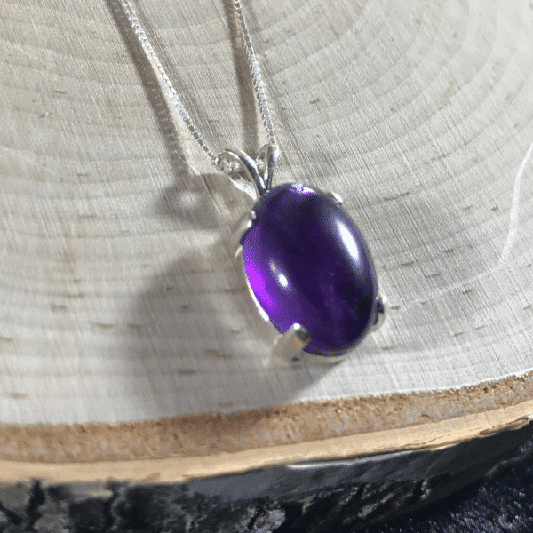 Amethyst Gemstone Necklace | Everyday Amethyst Pendant