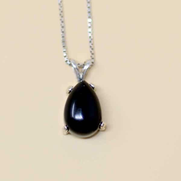 Dainty Handmade Black Onyx Necklace
