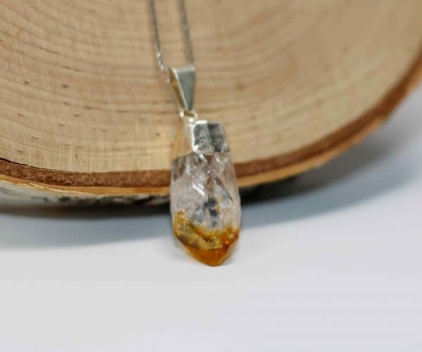 Raw Citrine Crystal Necklace - Image 6