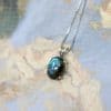 Handmade Labradorite Necklace | 925 Silver Labradorite Gemstone Pendant - Image 8