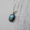 Handmade Labradorite Necklace | 925 Silver Labradorite Gemstone Pendant - Image 7