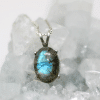 Handmade Labradorite Necklace | 925 Silver Labradorite Gemstone Pendant