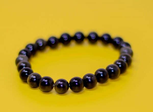 Gold Sheen Obsidian Bead Bracelet - Image 10