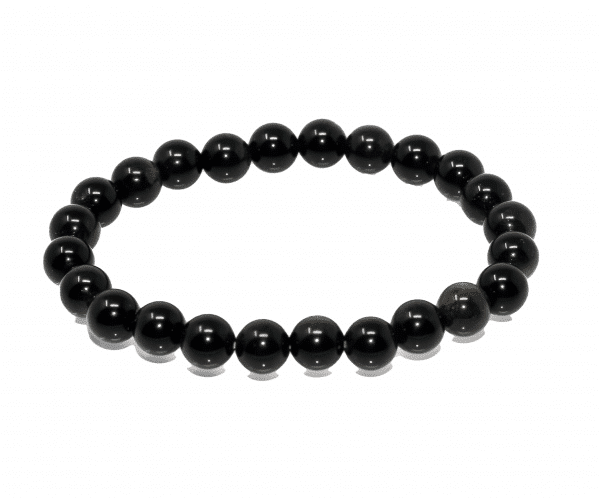 Gold Sheen Obsidian Bead Bracelet - Image 5